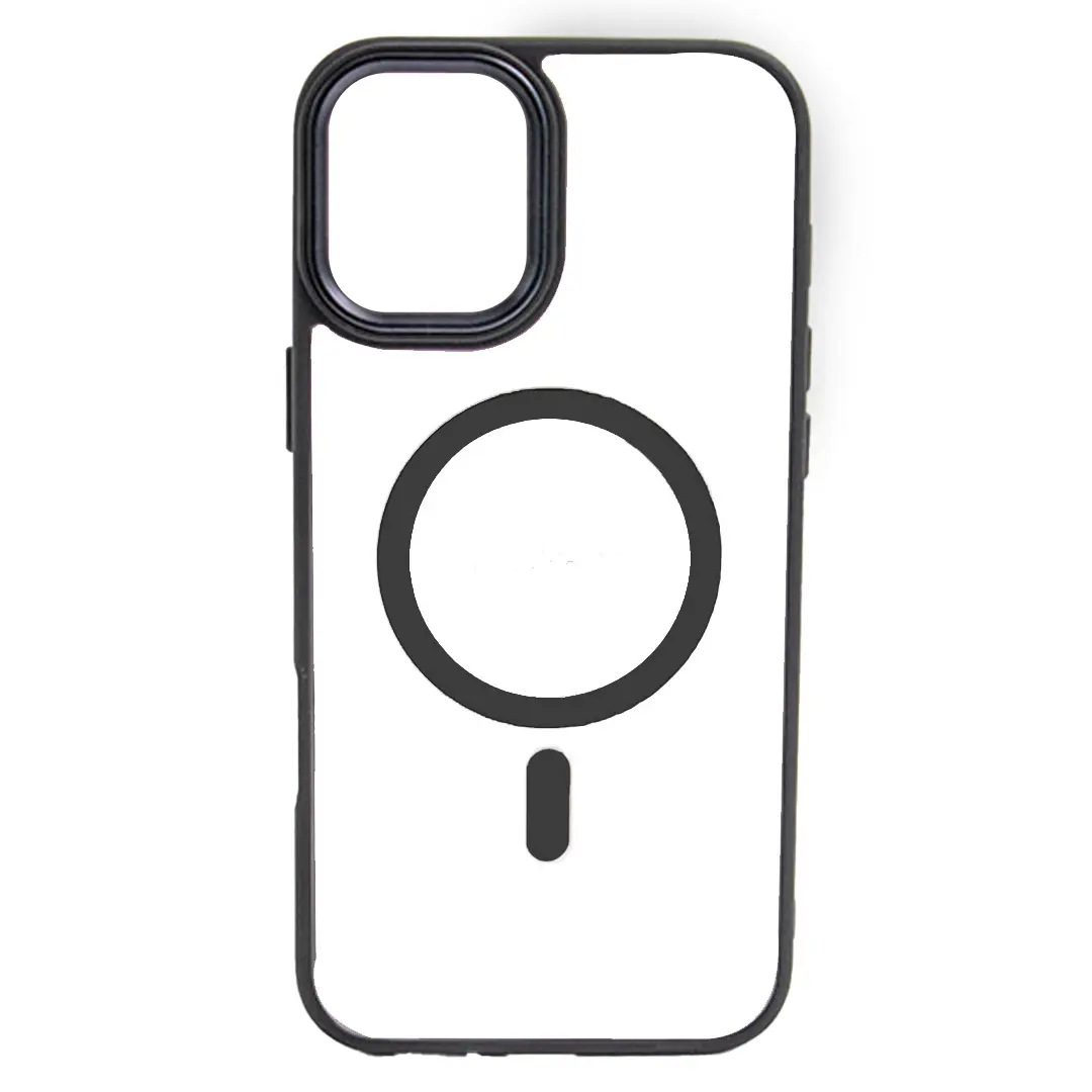 iPhone 16 Plus MagSafe Clear Eco Twotone Black