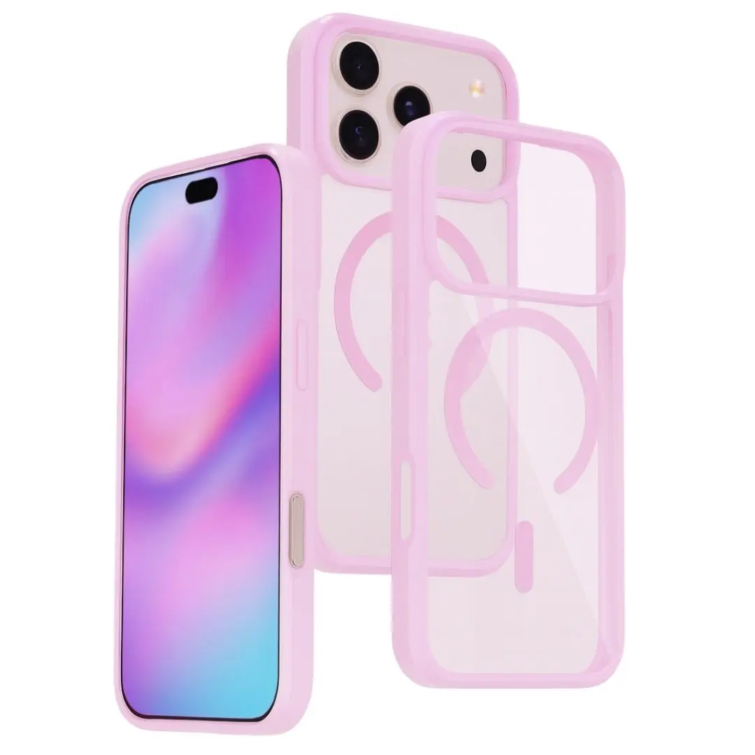 iPhone 17 Pro Magsafe Clear Eco Twotone Case Pink