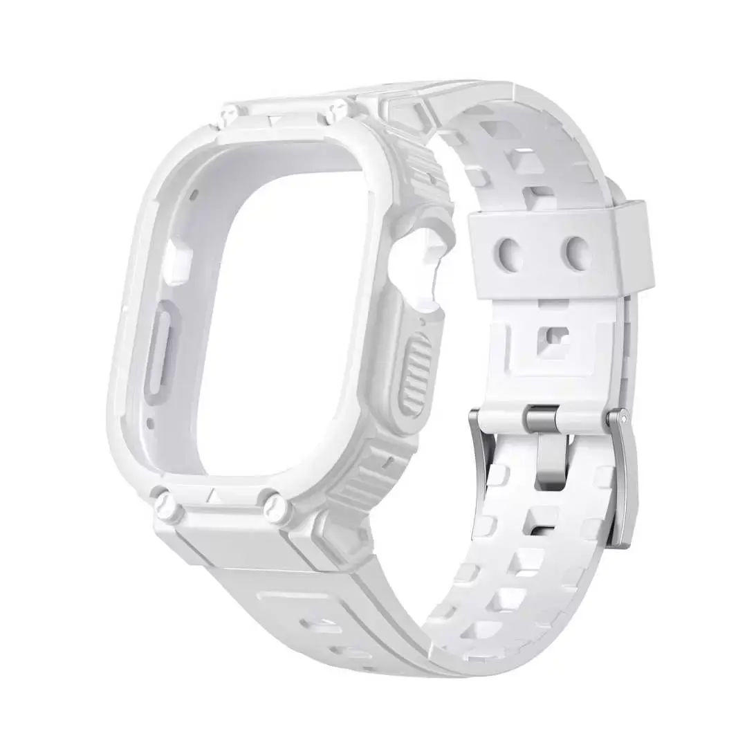 Apple Watch Integrated Silicone Strap White -42-44-45-49mm