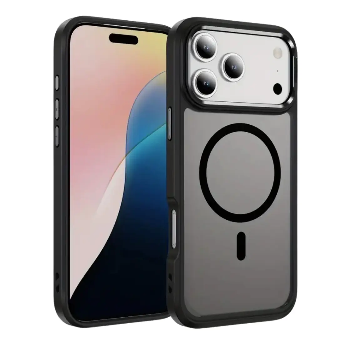 iPhone 17 Pro Magsafe Cam Smoke Twotone Case Black