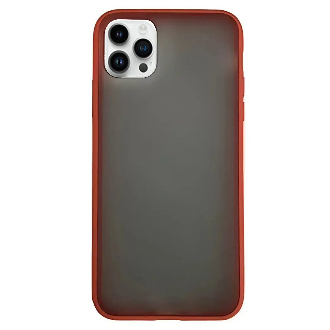 iPhone 14 Pro Max Smoke Transparent Twotone Red