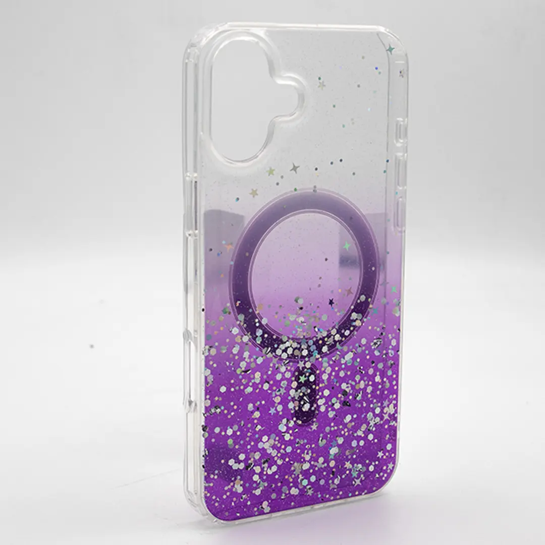 iPhone 16 Plus Bling MagSafe Twotone Eco Purple