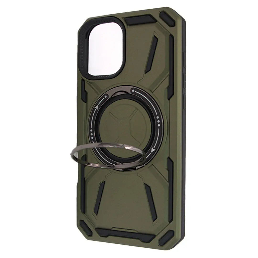 iPhone 16 Magsafe Tough Hybrid Kickstand Dark Green