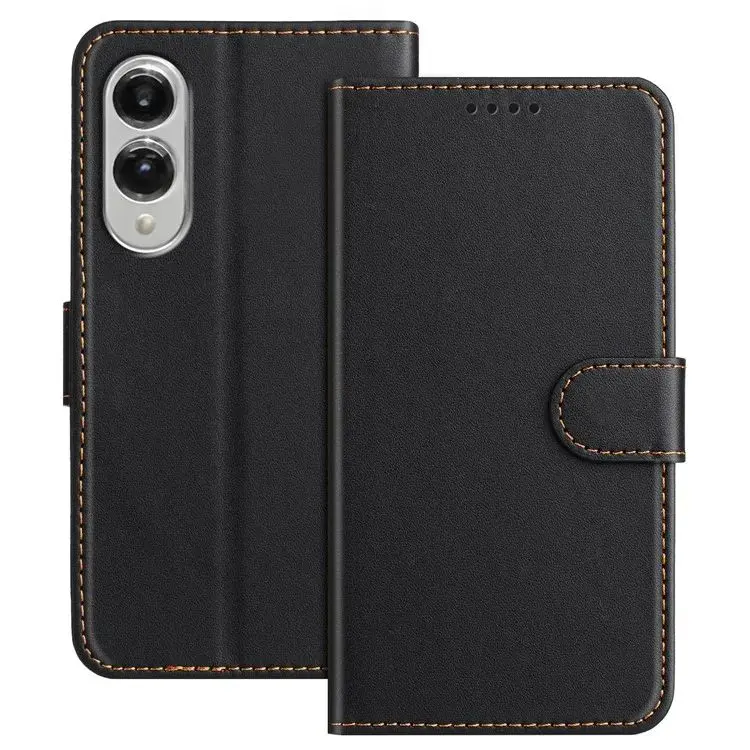 Samsung Galaxy S25 Edge PU Leather Wallet Case Black