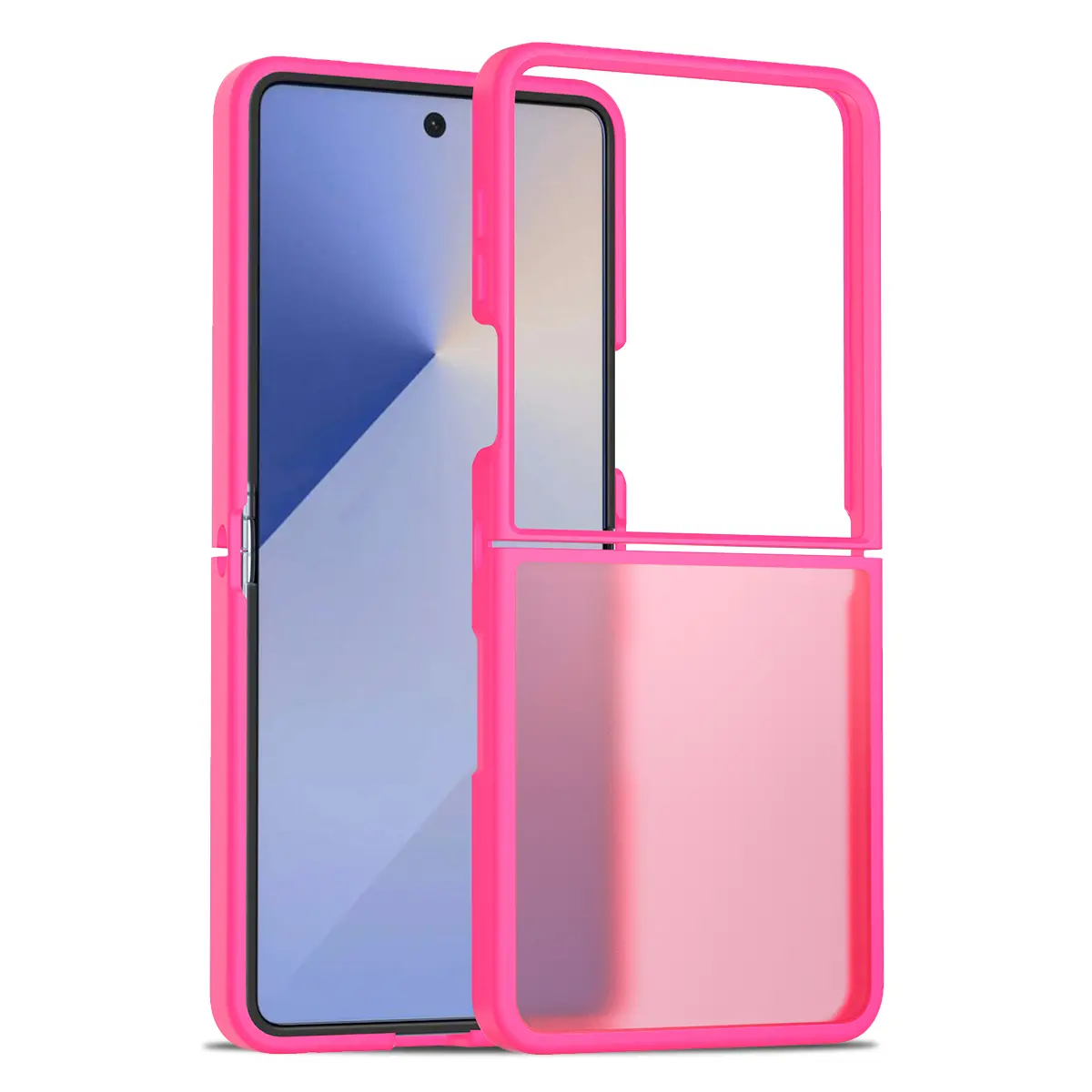 Samsung Galaxy Z Flip 7 Cam Smoke Twotone Case Rose Red