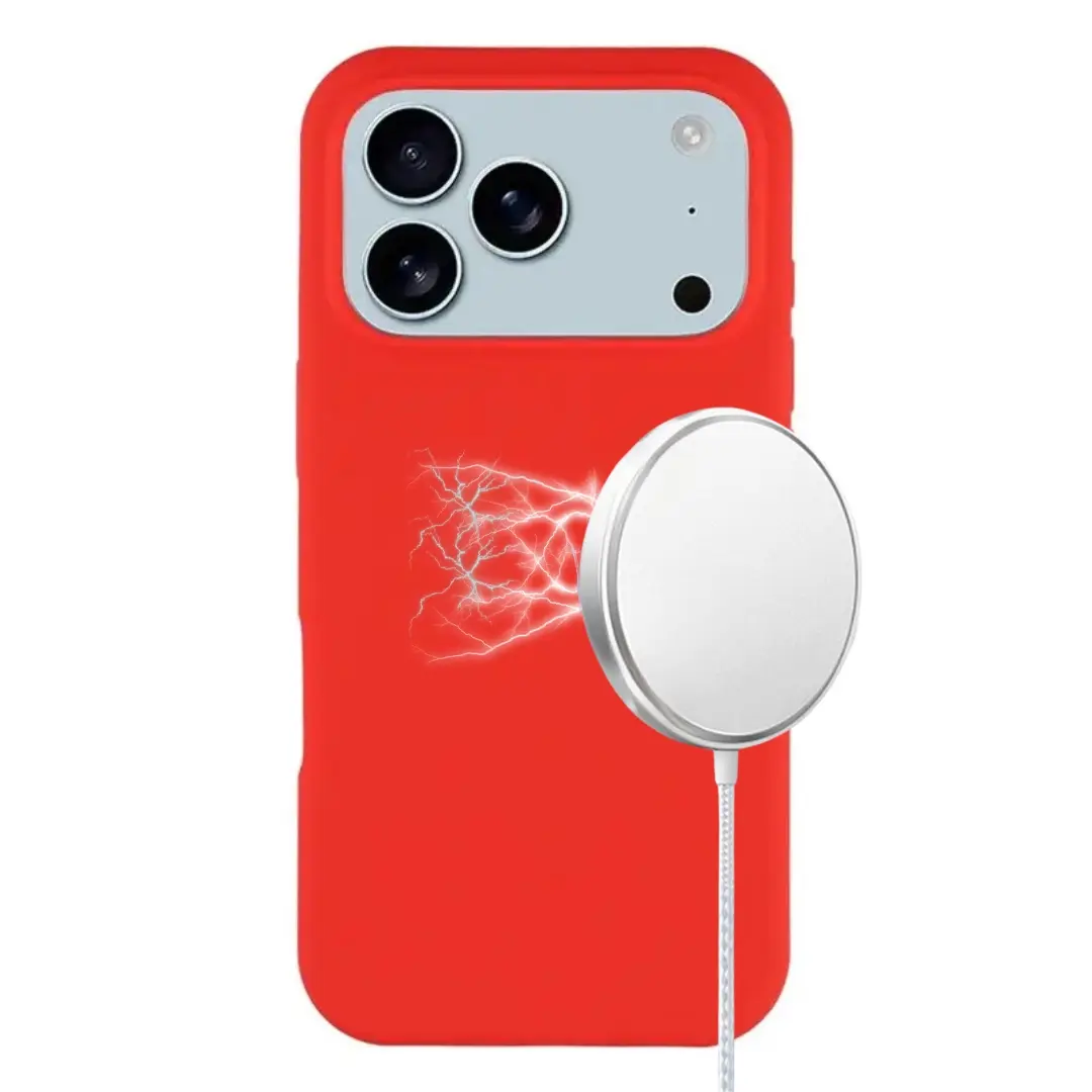 iPhone 17 Pro Max MagSafe Soft Touch Case Red