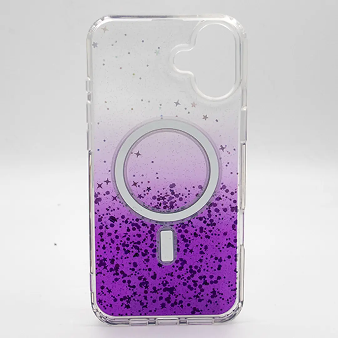 iPhone 16 Plus Bling MagSafe Twotone Eco Purple