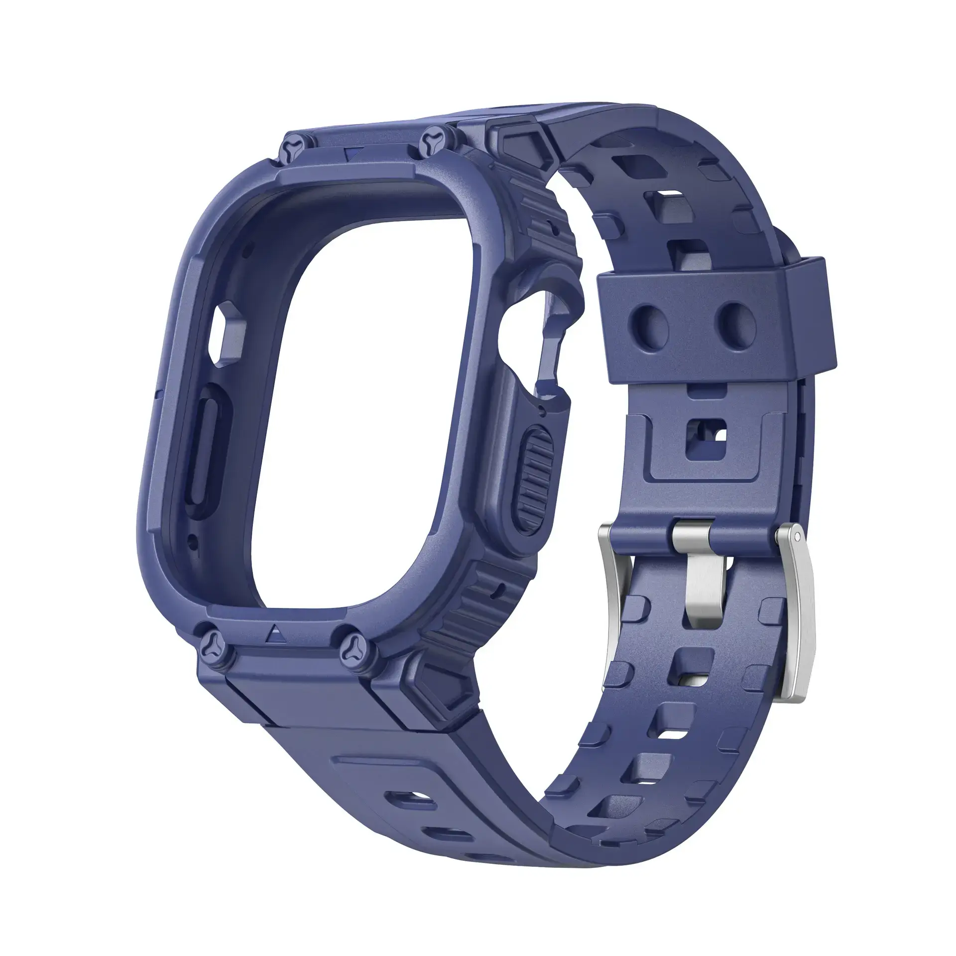 Apple Watch Integrated Silicone Strap Dark Blue -42-44-45-49mm