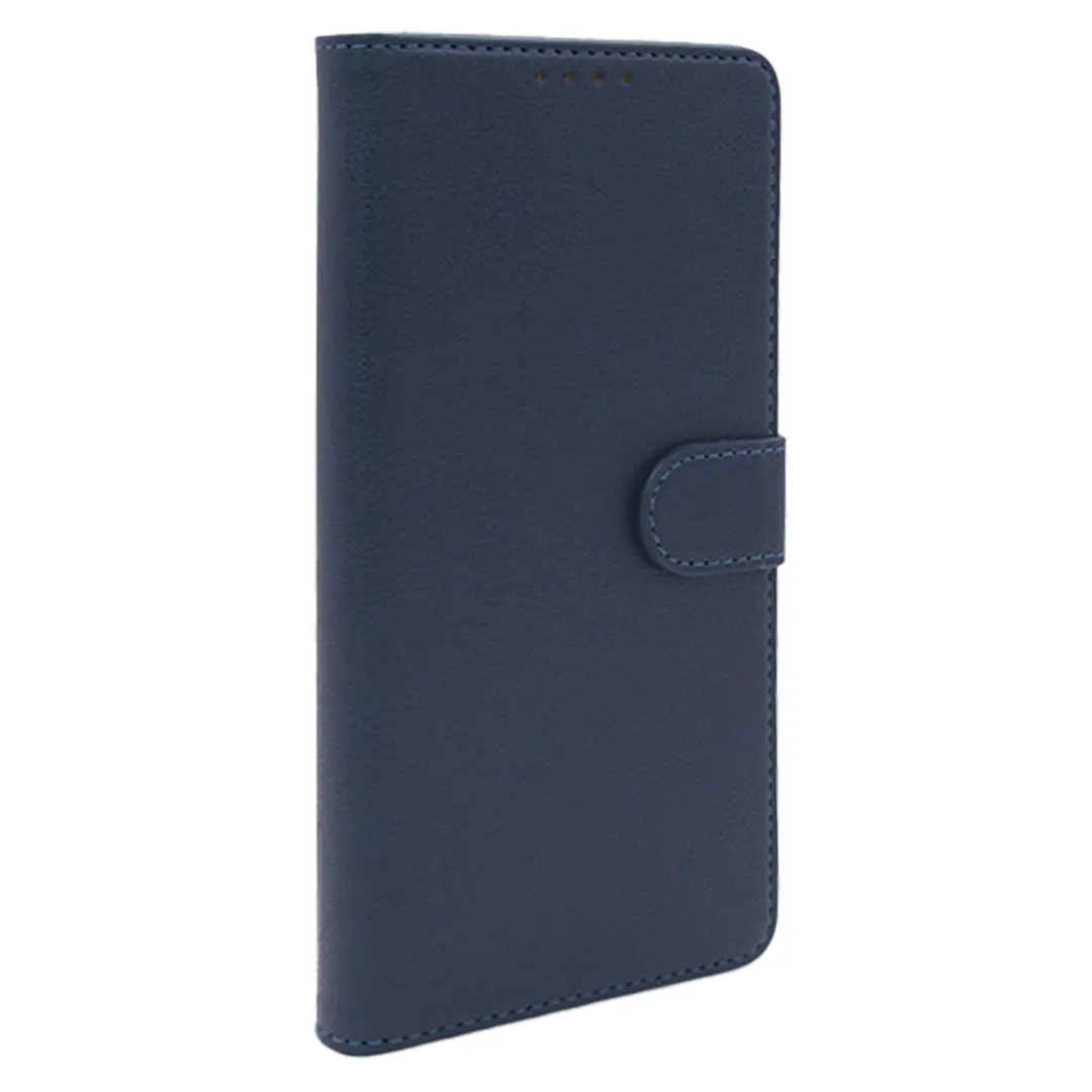 iPhone 16 Plus PU Leather Wallet Case Blue