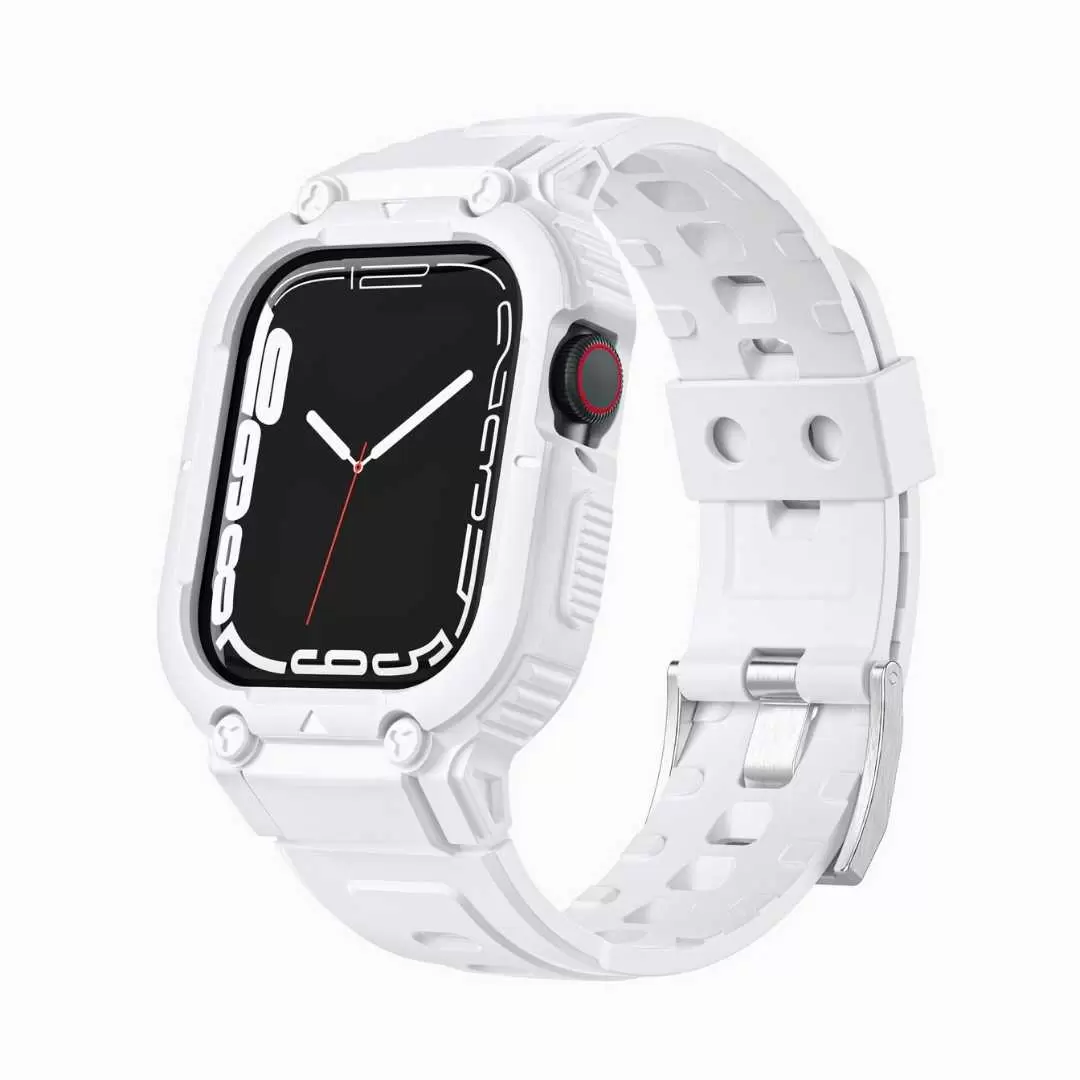 Apple Watch Integrated Silicone Strap White -38-40-41mm