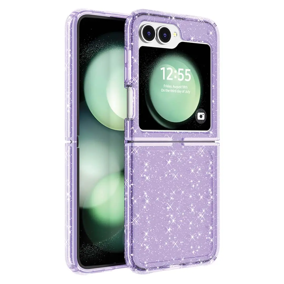 Samsung Galaxy Z Flip 6 Fleck Glitter Case Purple