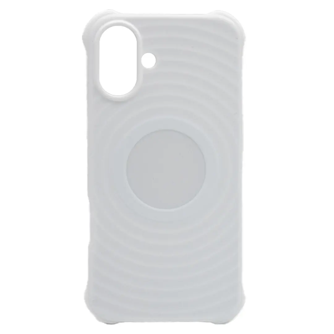 iPhone 16 Magsafe Water Ripple Silicone Case White