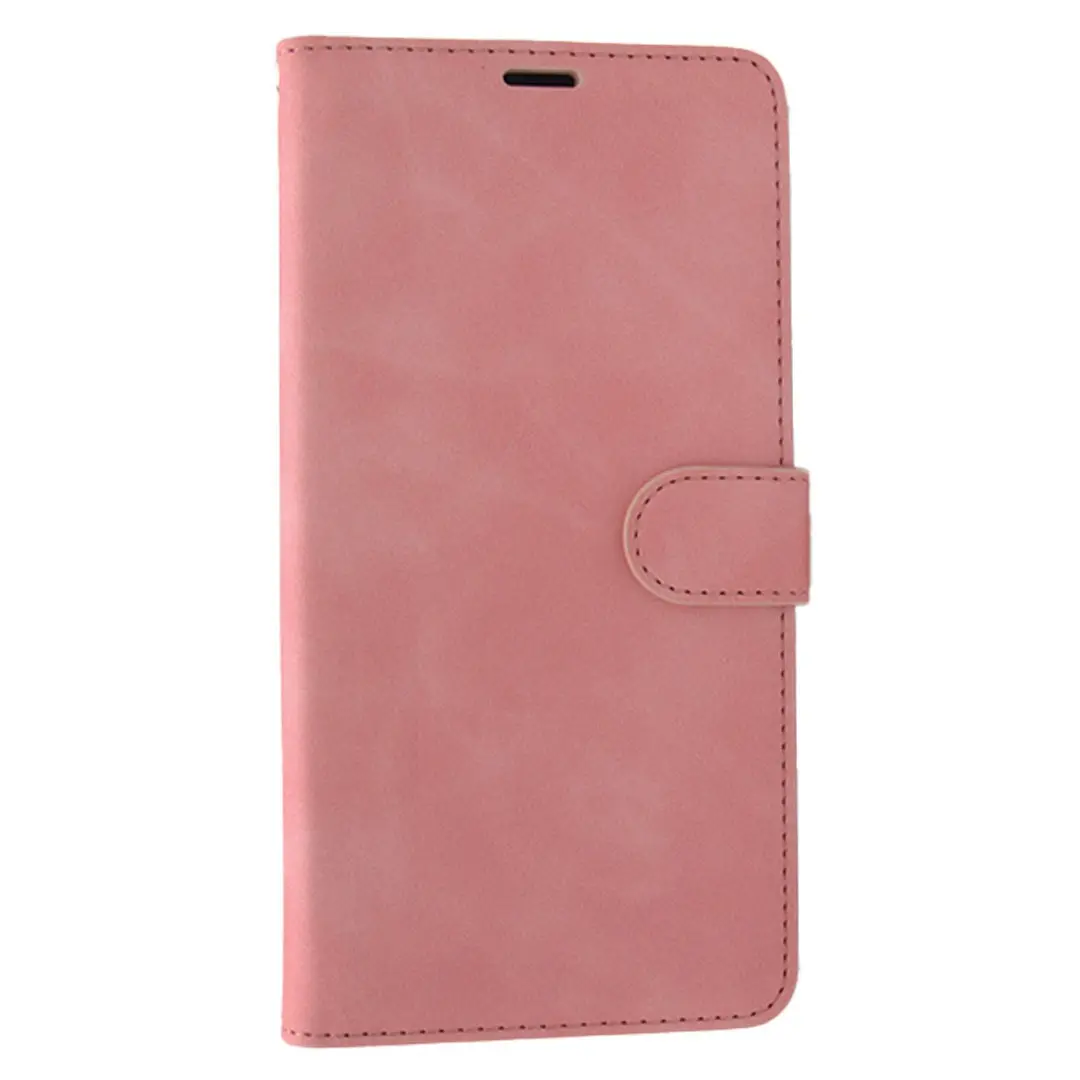 iPhone 16 PU Leather Wallet Case Pink