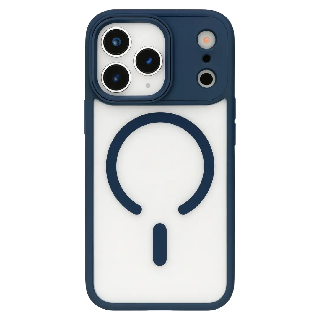 iPhone 17 Pro Max Magsafe Clear Eco Twotone Case Blue