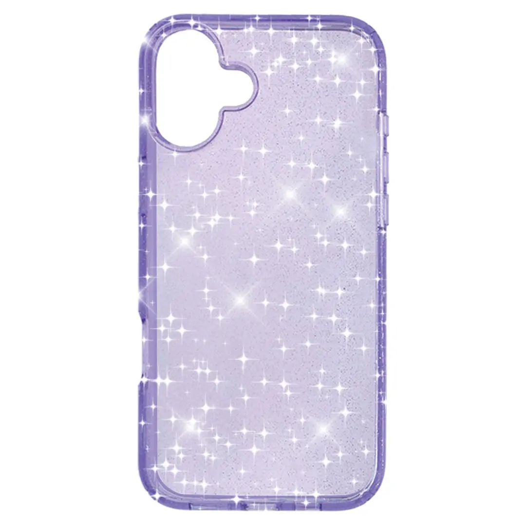 iPhone 16 Fleck Glitter Case Purple