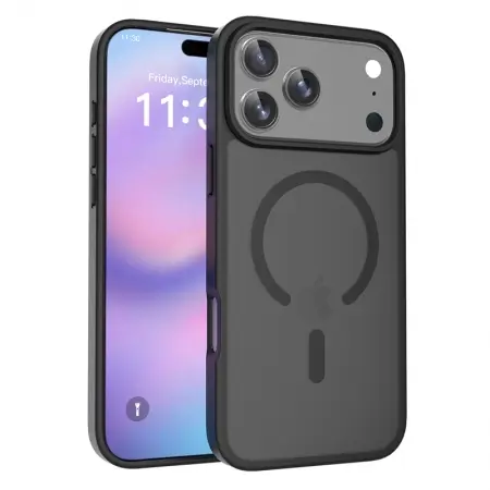 iPhone 17 Pro Max MagSafe Cam Smoke Twotone Eco Case Black