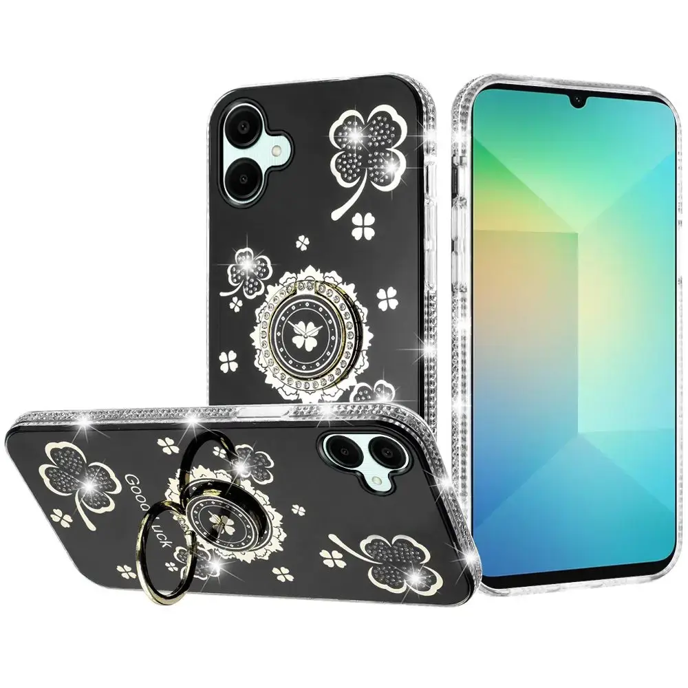iPhone 17 Bling Diamond Lucky Case Black