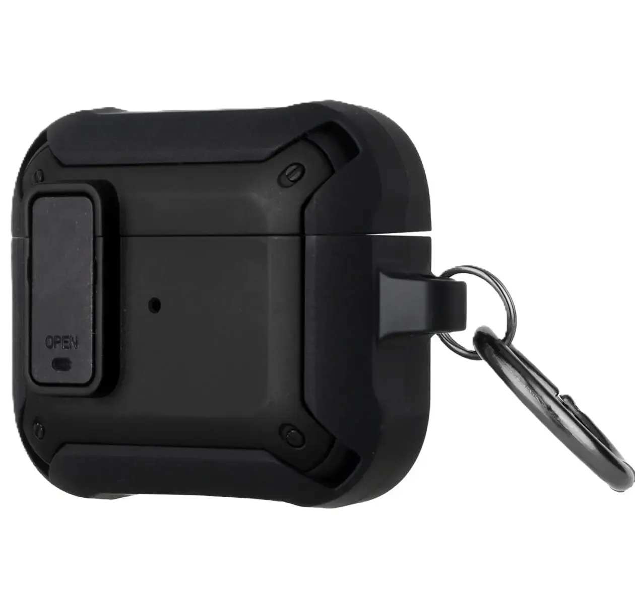 Airpods Pro 3 Shock Proof Hybrid with Hook Case Black
