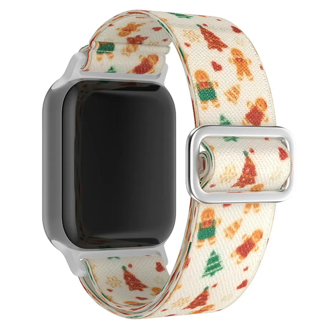 Apple Watch Christmas Gingerbread Man with Nylon Adjustment Buckle 42-44-45-46-49