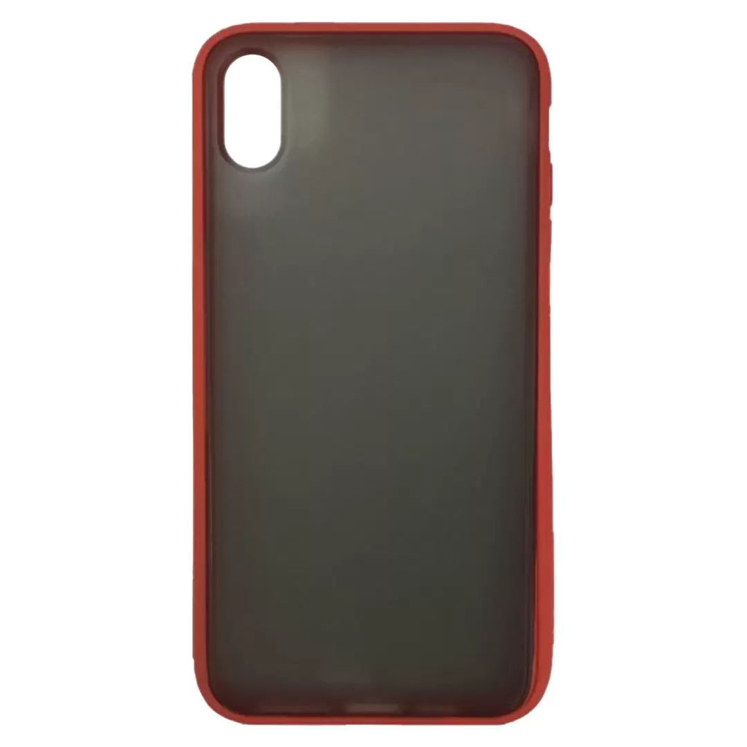 iPhone XS Max Smoke Transparent Twotone Red