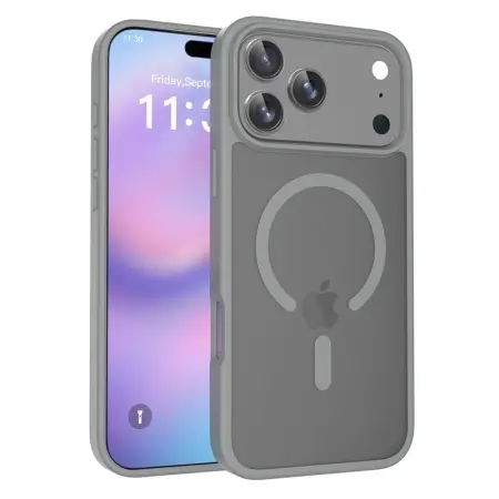 iPhone 17 Pro MagSafe Cam Smoke Twotone Eco Case Gray