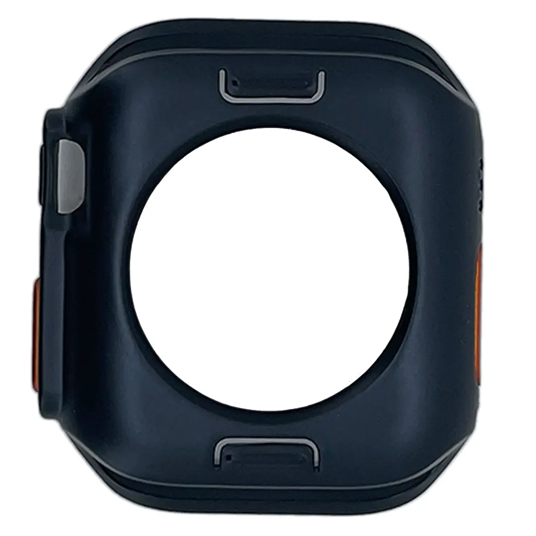 Apple Watch S10 44mm-45mm Case TPU Ultra Replica Titanium Black