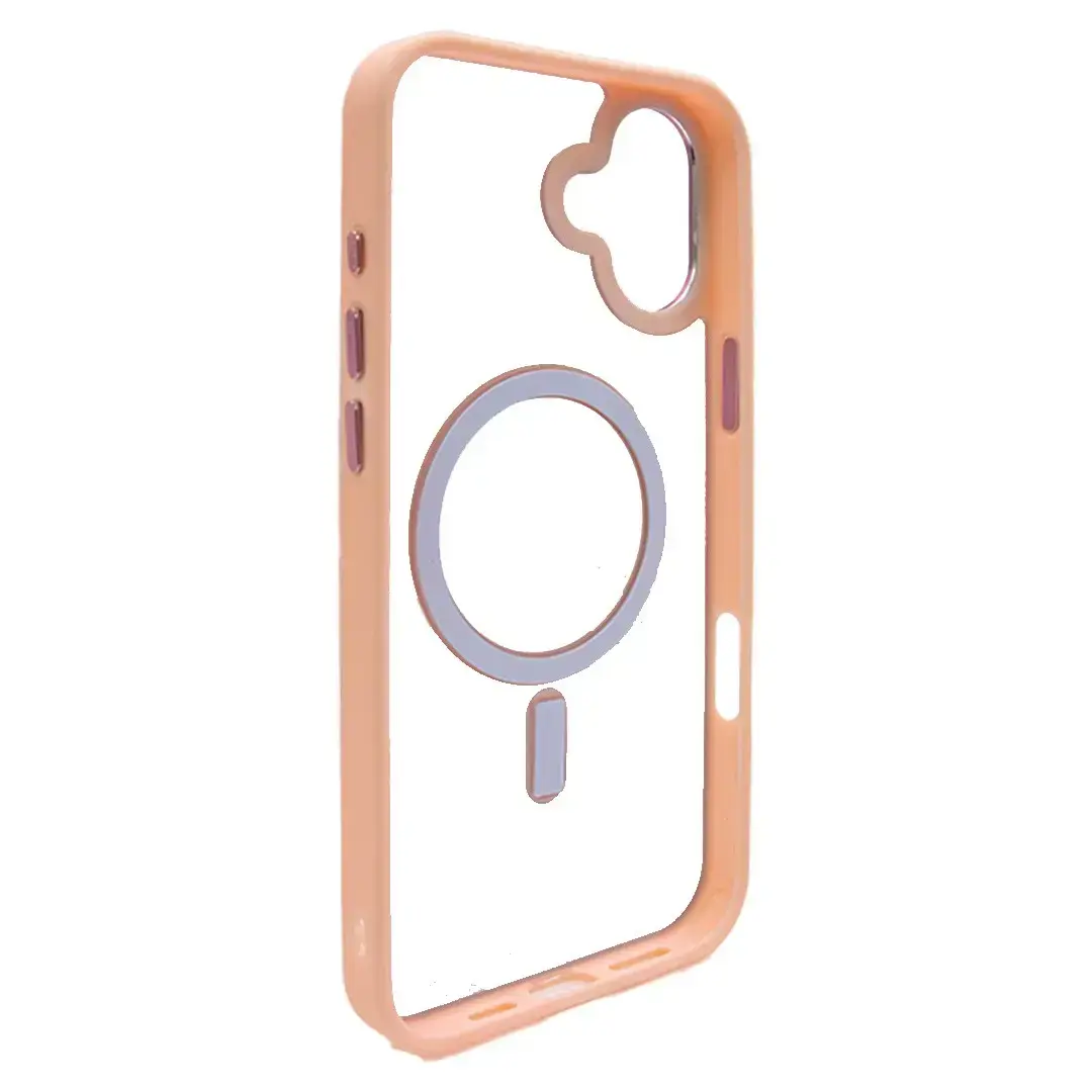 iPhone 17 MagSafe Twotone Clear Case Rose Gold