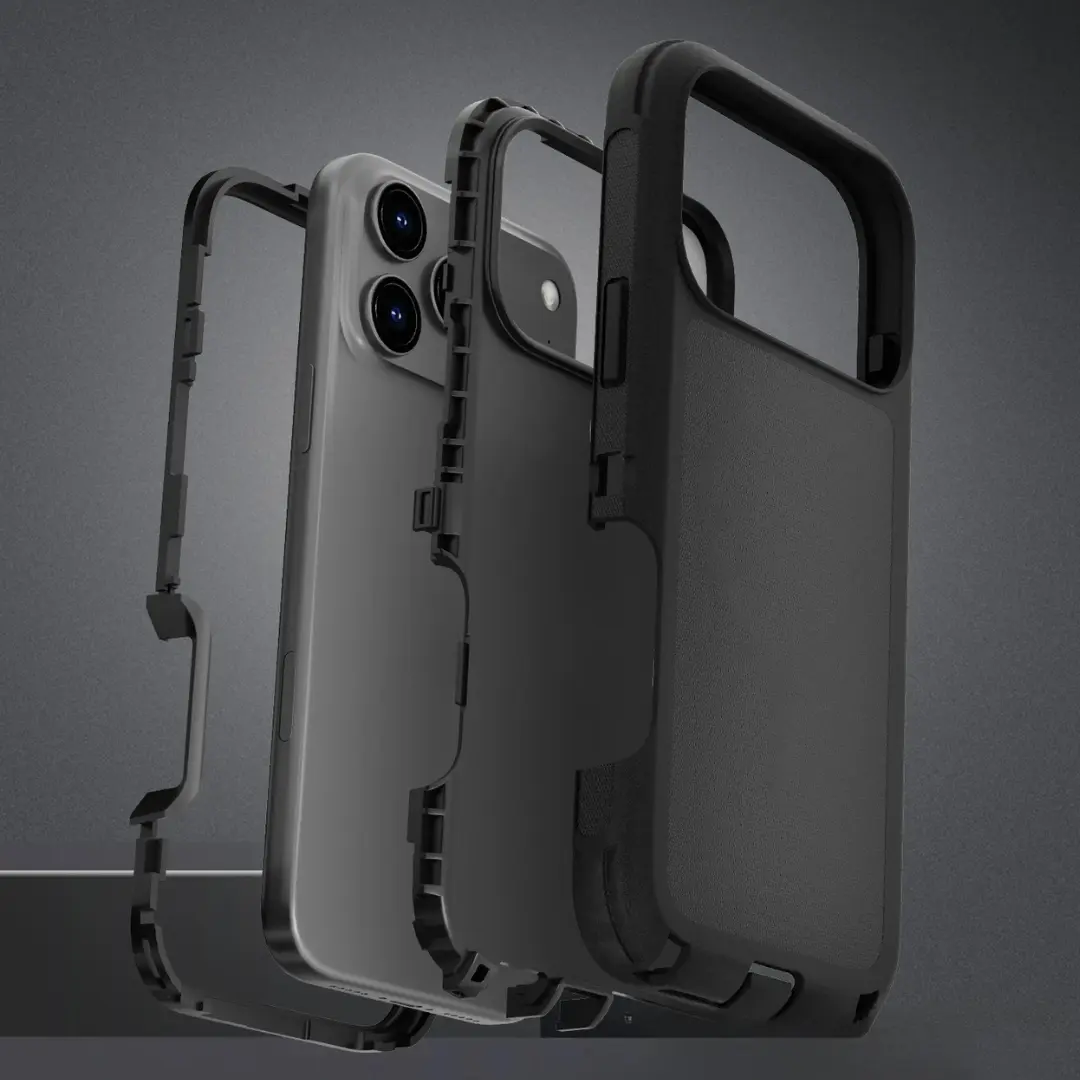 iPhone 17 Pro Max Screen Case with Holster Black