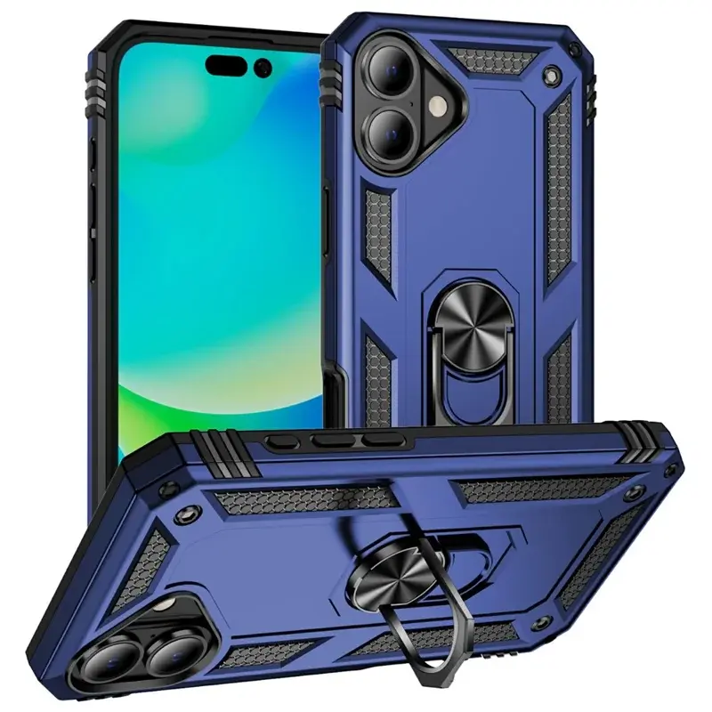 iPhone 17 2in1 Ring Stand Case Blue