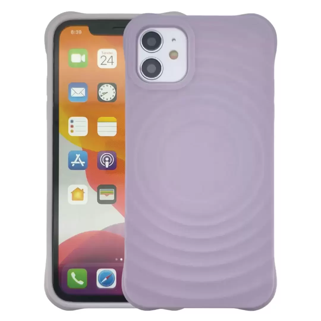 iPhone 11 Magsafe Water Ripple Tpu Case Purple