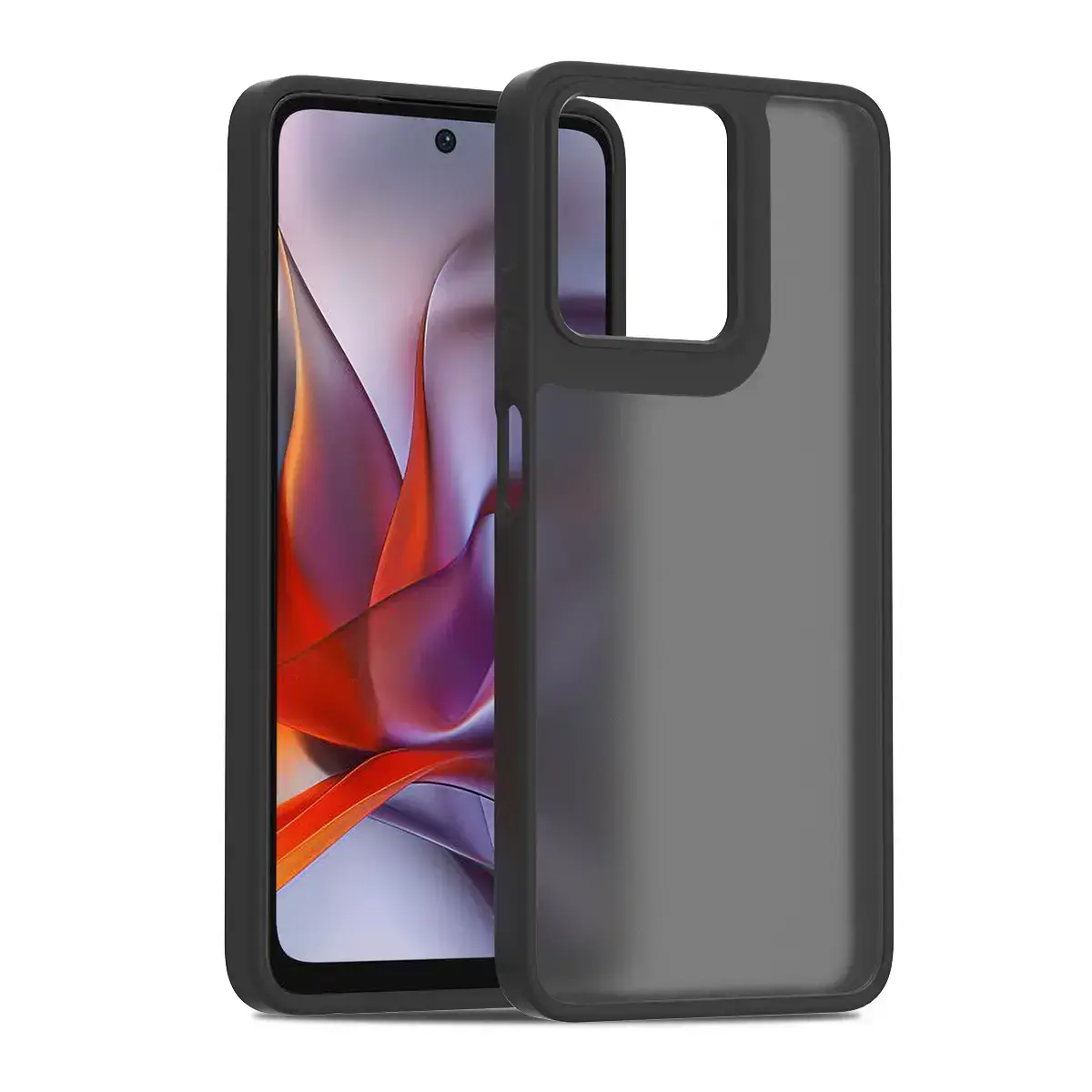 Motorola Edge 2025 Cam Smoke Twotone Case Black