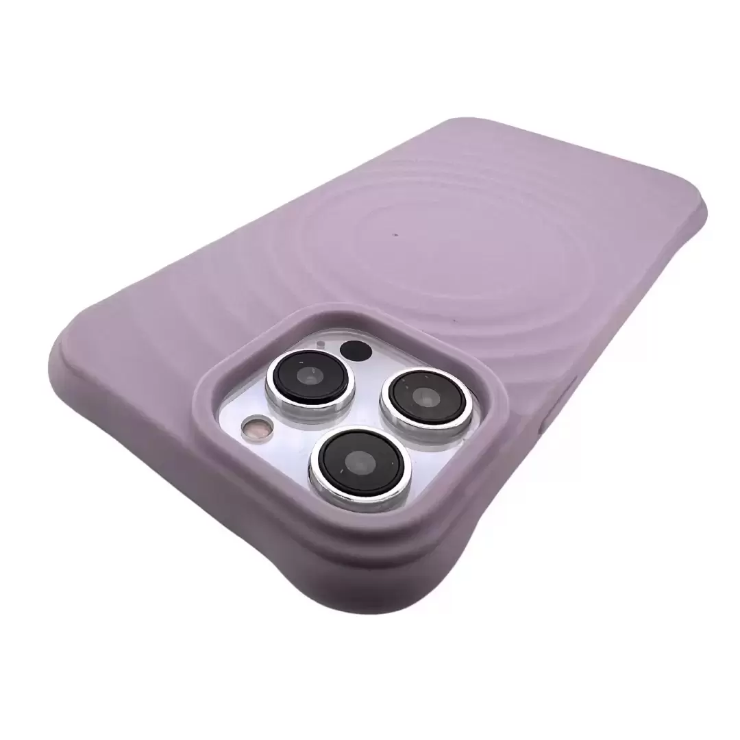 iPhone 15/iPhone 14/iPhone 13 Magsafe Water Ripple Tpu Case Purple