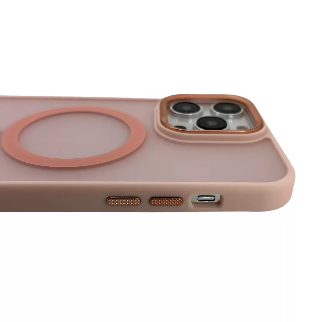 iPhone 15 Pro/iPhone 14 Pro MagSafe Cam Smoke Twotone Eco Pink