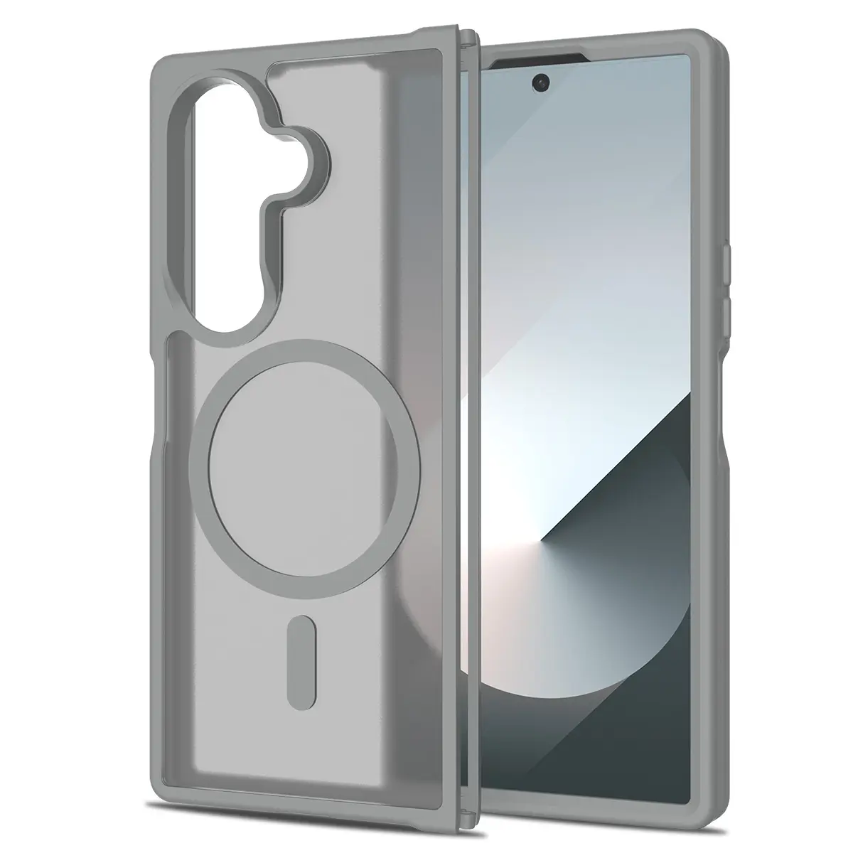 Samsung Galaxy Z Fold 7 MagSafe Cam Smoke Twotone Case Gray