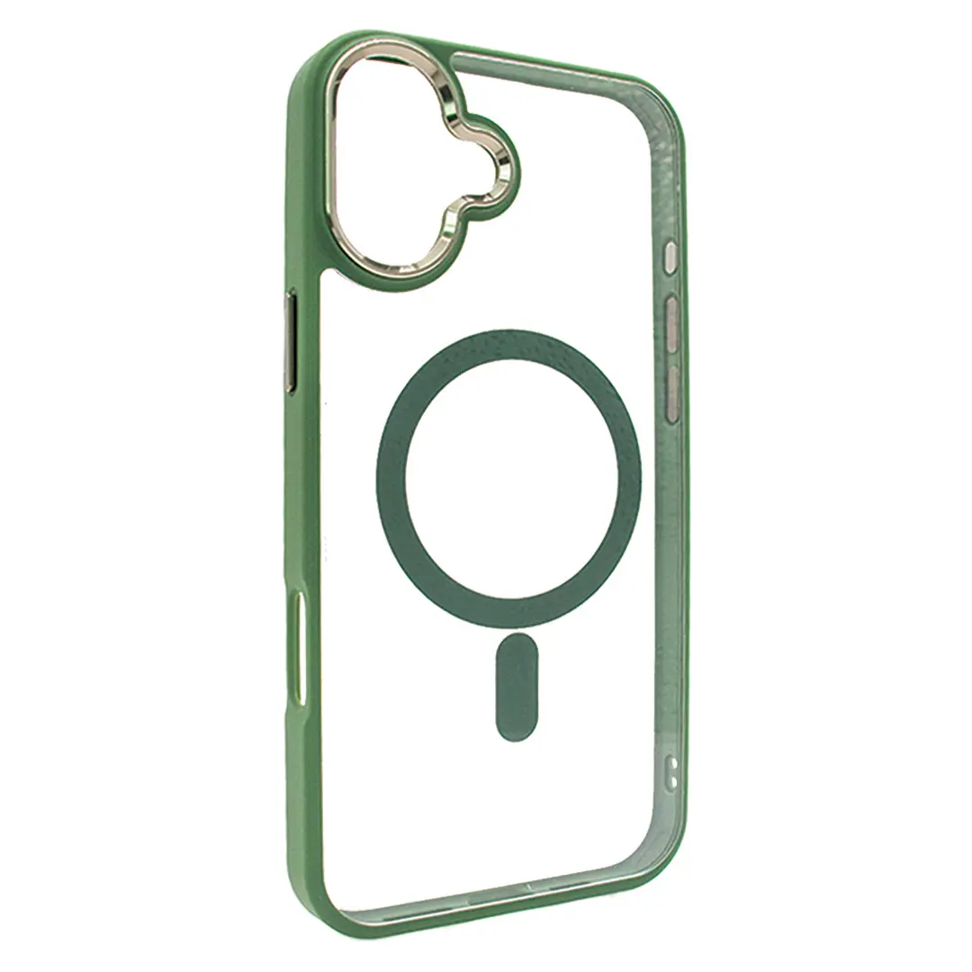 iPhone 16 Plus MagSafe Clear Twotone Green