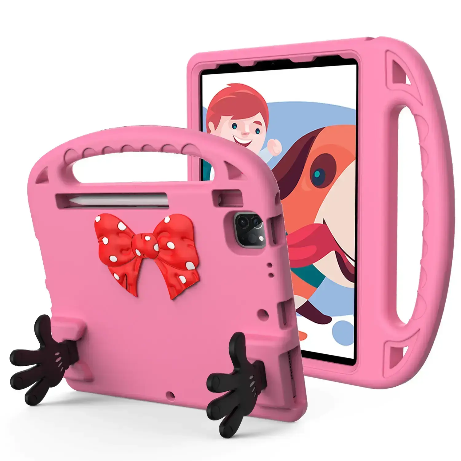 iPad 10.2"/Air 3/Pro 10.5" Minnie Hands Kickstand Case Pink