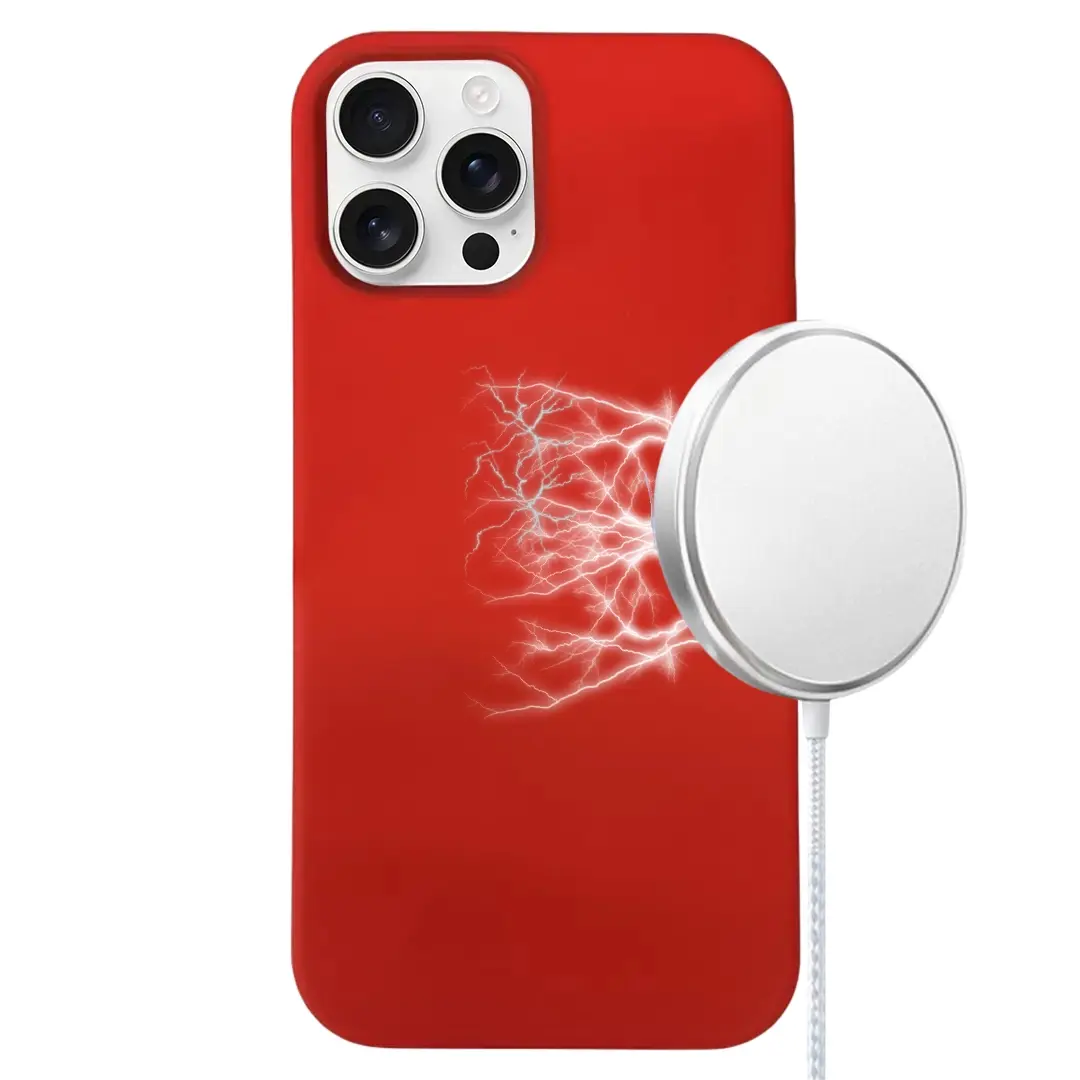 iPhone 16 Pro MagSafe Soft Touch Case Red