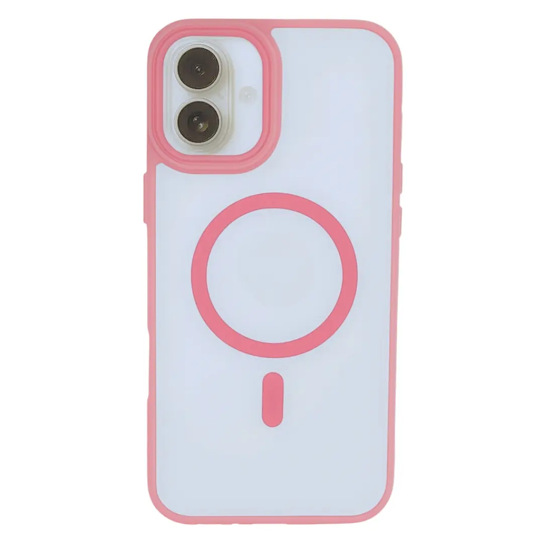 iPhone 17 Magsafe Clear Eco Twotone Case Pink