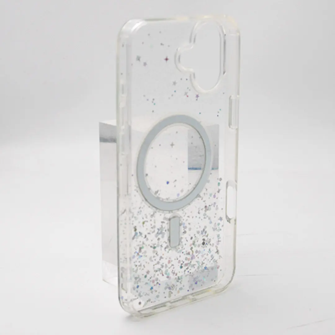 iPhone 16 Plus Bling MagSafe Twotone Eco White