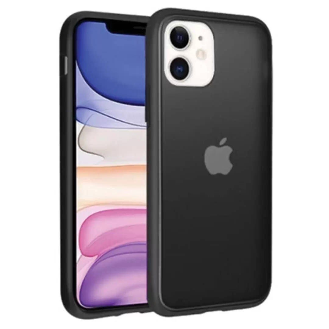 iPhone 15 Pro/iPhone 14 Pro Smoke Transparent Twotone Black