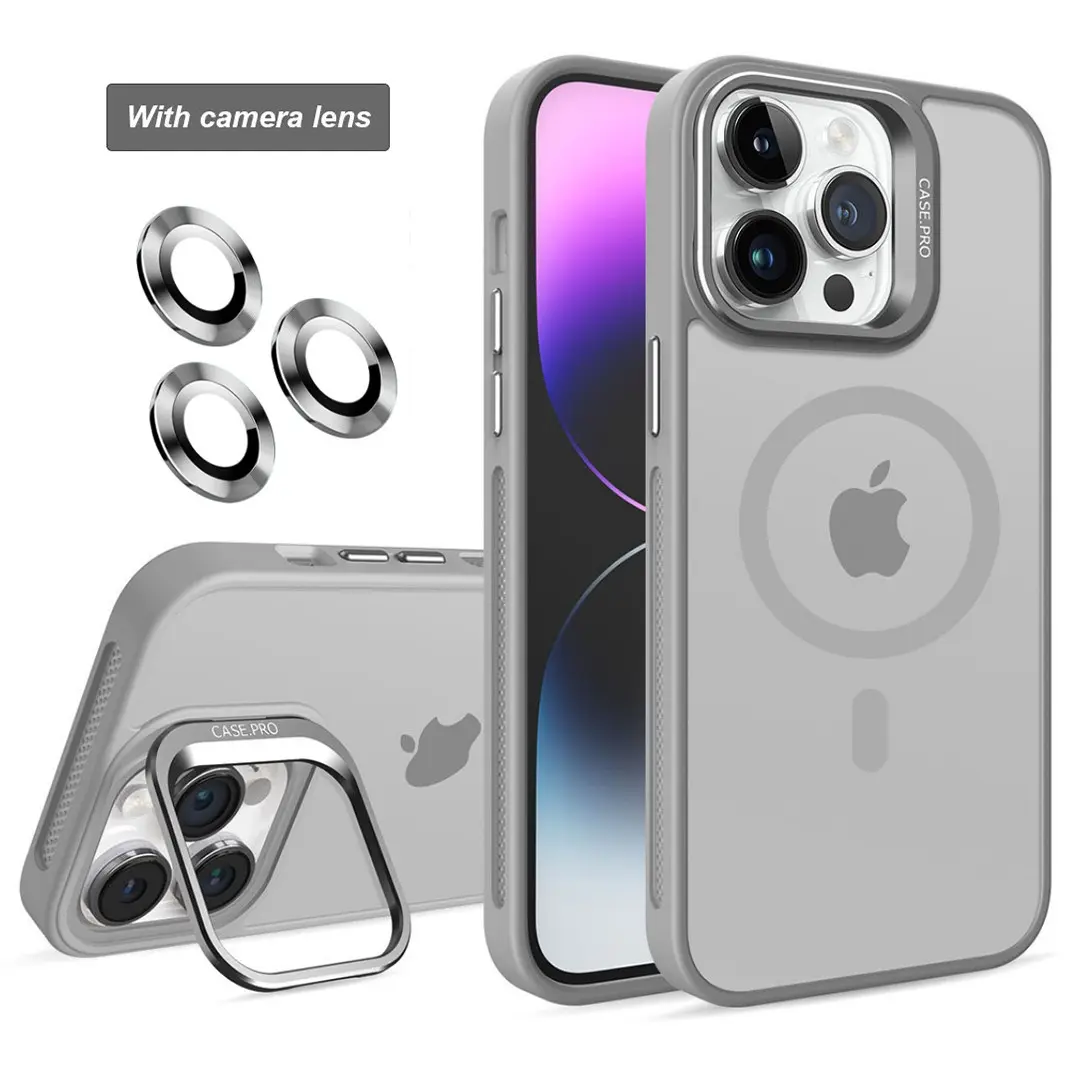 iPhone 15 Pro/iPhone 14 Pro MagSafe Smoke Camera Stand Gray