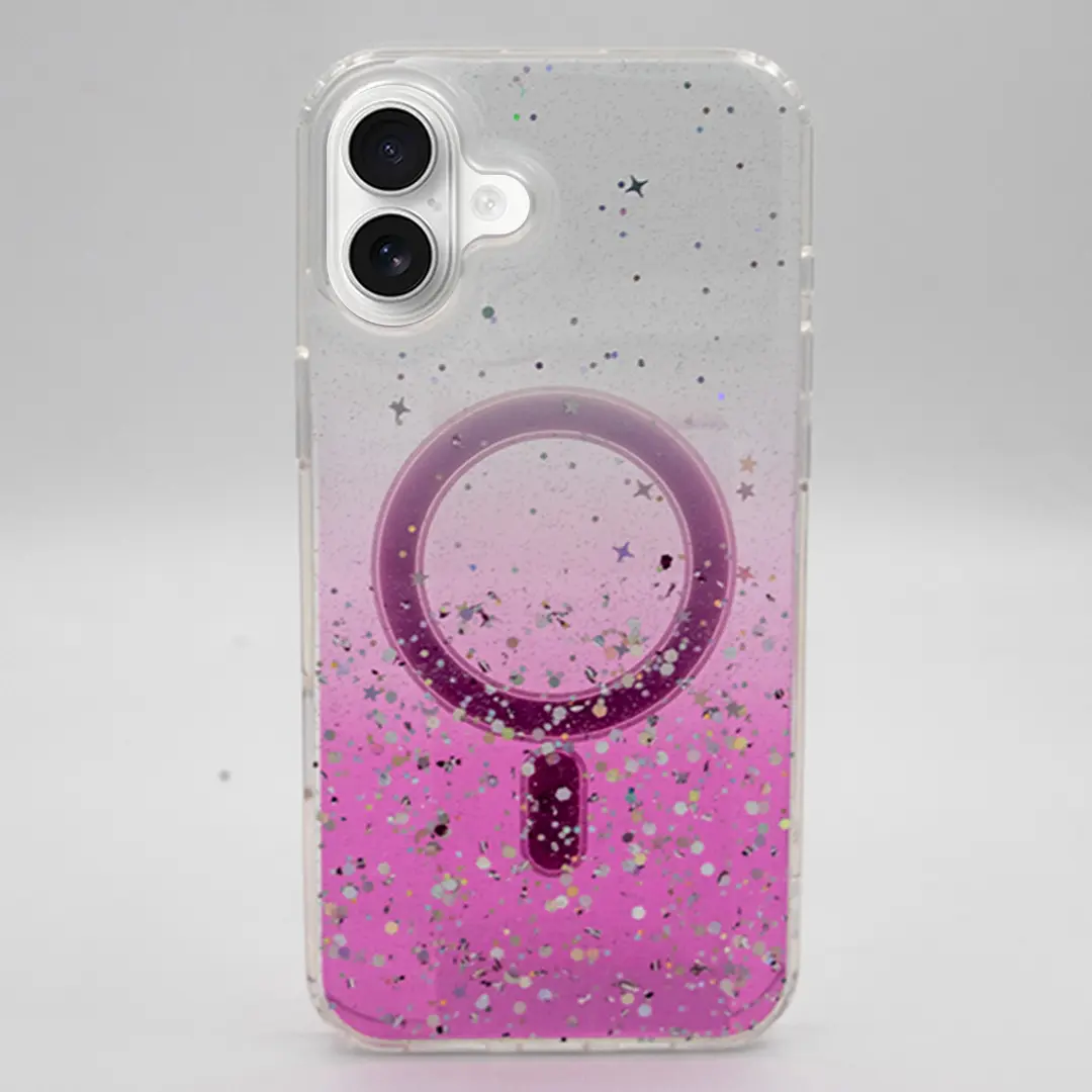 iPhone 16 Bling MagSafe Twotone Eco Pink