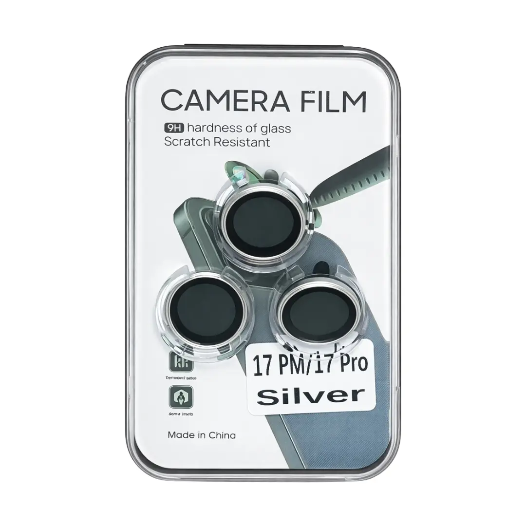 iPhone 17 Pro Max /iPhone 17 Pro Camera Lens Protective Glass Cover Sliver