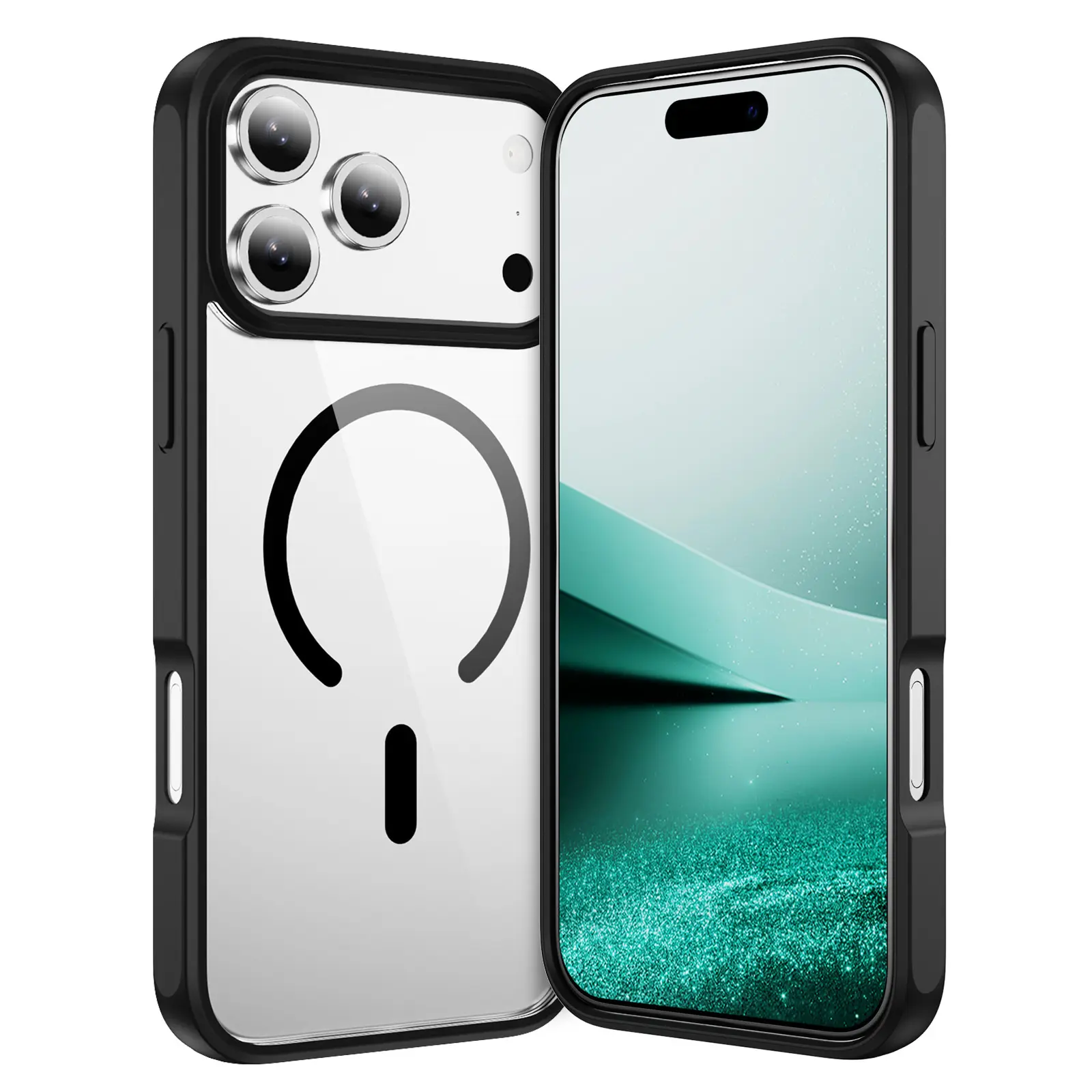 iPhone 17 Pro Magsafe Clear Eco Twotone Case Black