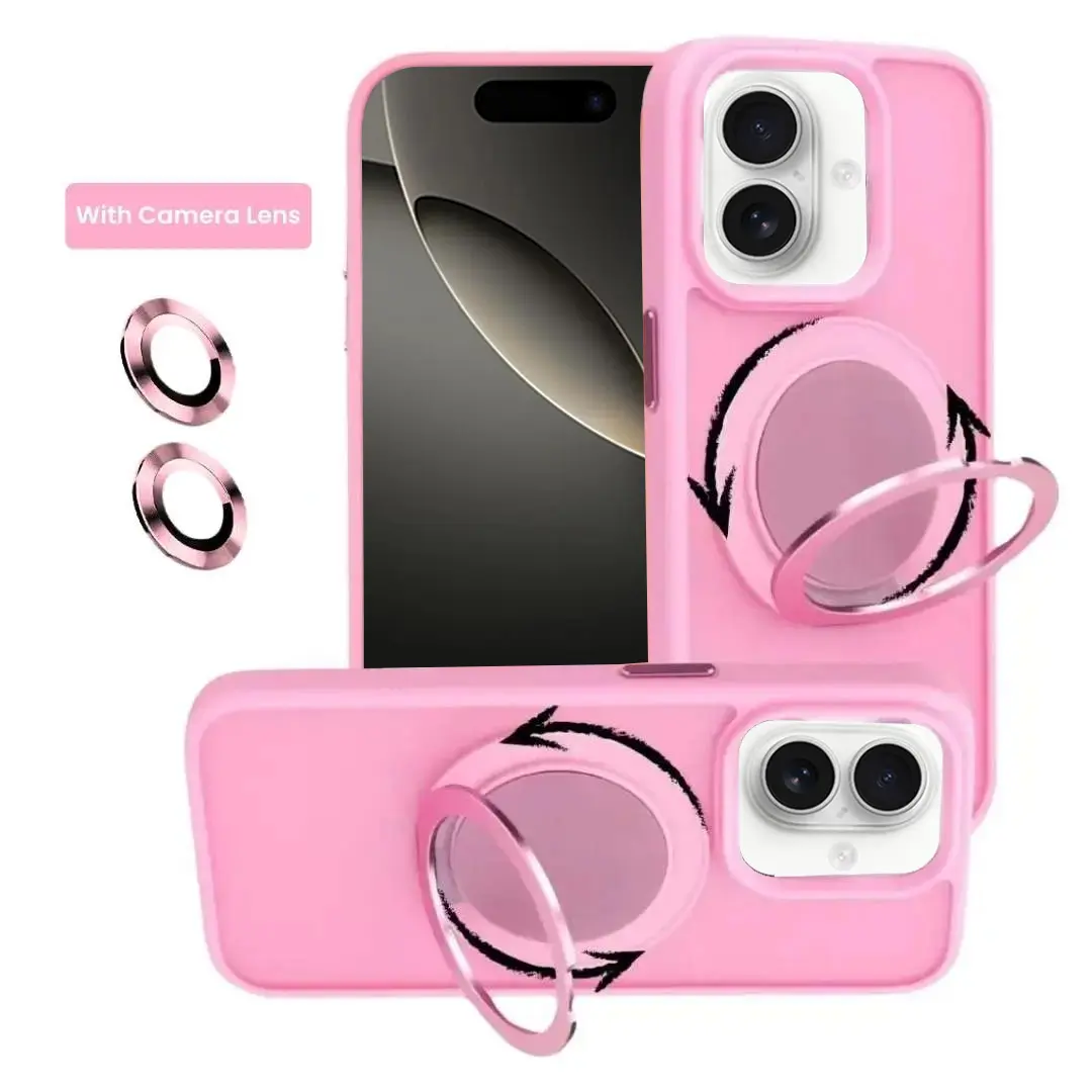 iPhone 16 MagSafe Cam Smoke Rotating Kickstand Pink