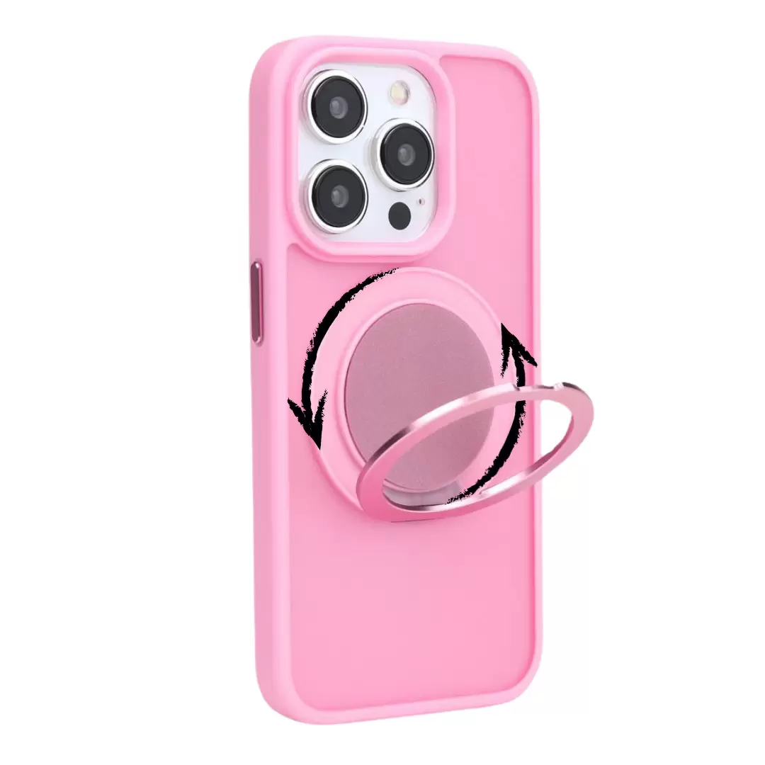 iPhone 16 Pro MagSafe Cam Smoke Rotating Kickstand Pink