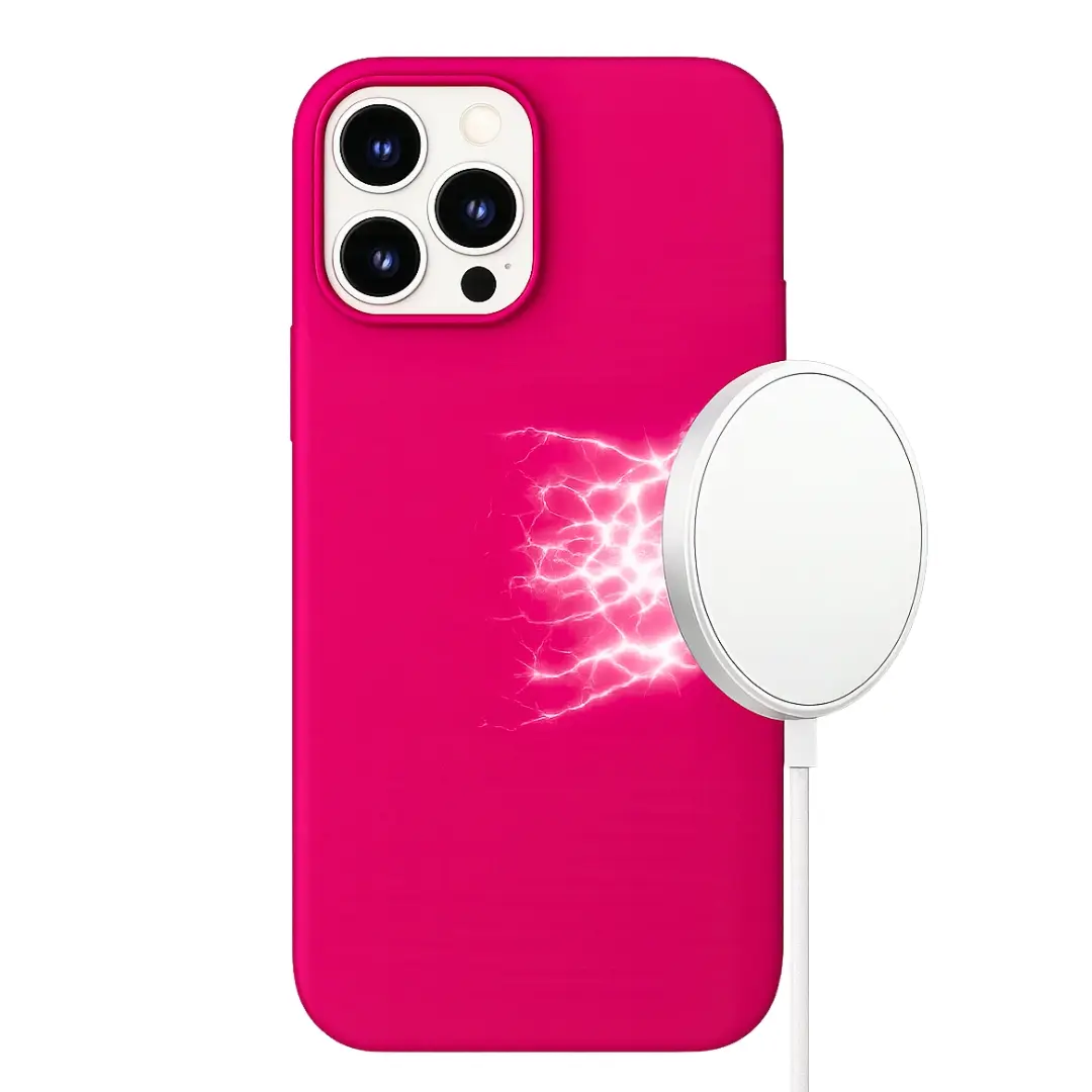 iPhone 16 Pro Max MagSafe Soft Touch Case Dark Pink