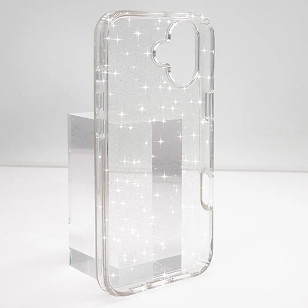 iPhone 16 Plus Fleck Glitter Case Clear