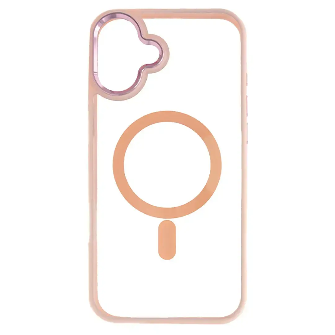 iPhone 17 MagSafe Twotone Clear Case Rose Gold