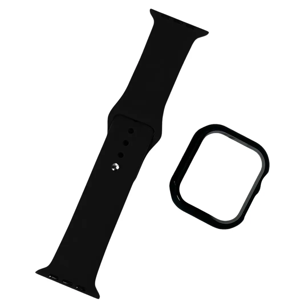 Apple Watch Band Mecha Double Claws Silicone Black 42/44/45/46/49